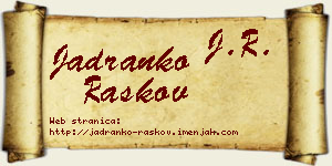 Jadranko Raškov vizit kartica